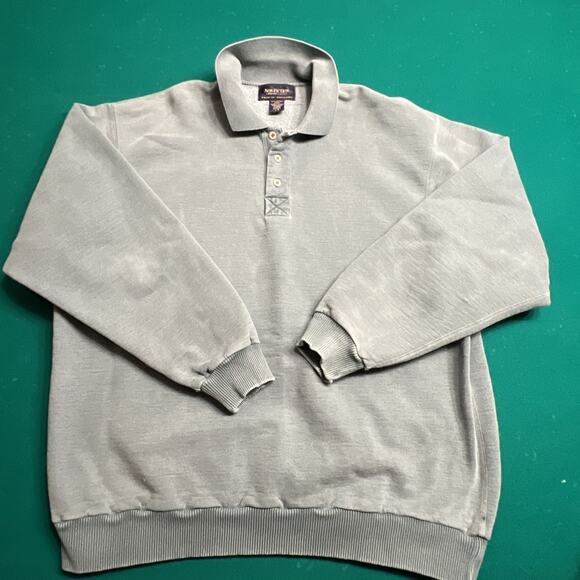 Green NonFiction Tiger Brand Pullover Men's L Long Sleeve Super Compfy - Picture 1 of 10